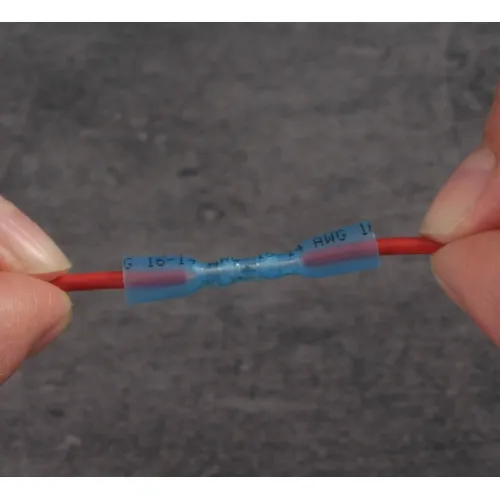 2.5-4.0mm² AWG 14-12 Black Heat Shrink Butt Connector - Waterproof Crimp Splice | QUADRIOS 22C468