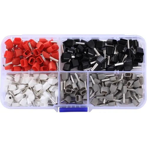 200pcs Twin Wire Ferrule Kit – 2x0.5 to 2x1.5mm² for Daisy Chaining | QUADRIOS 22C483