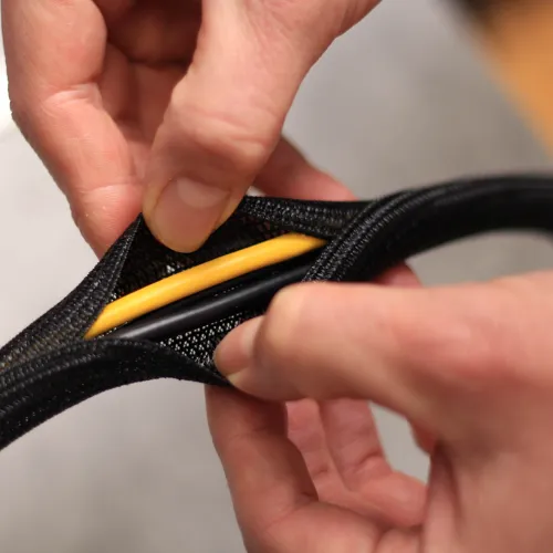 Self Closing Braided Sleeve – 25mm ID 25-26mm Range Black Polyester | QUADRIOS 23CA170