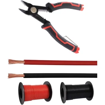 0.5 mm² Red/Black Stranded Wire Kit with Precision Cutter | QUADRIOS 23CW028
