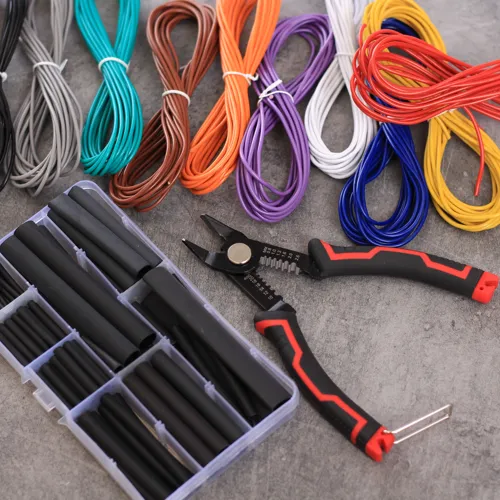 0.25 mm² 10-Color Wire Kit with Cutter and 100 Heat Shrink Tubes | QUADRIOS 23T039