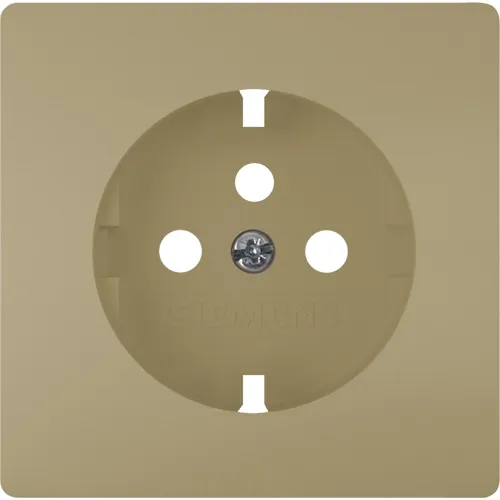 DELTA i-system Gold Decorative Cover for SCHUKO Sockets, 56×56 mm – Siemens 5UH1277-2MG