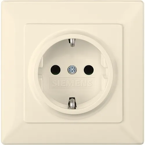 Siemens 5UH1098 DELTA Line Electric White Solid Cover Plate with Increased Touch Protection