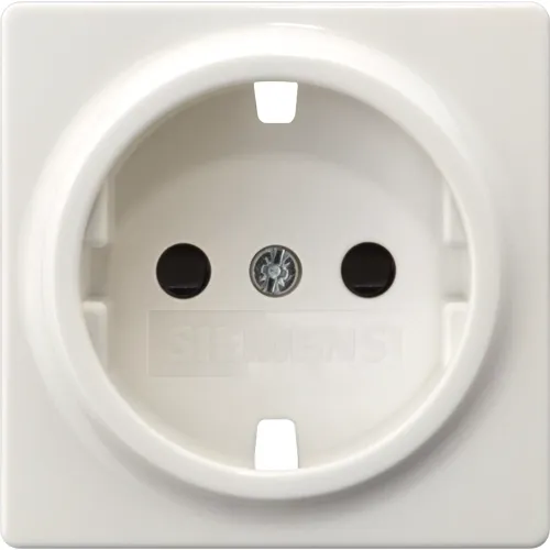 55×55mm Socket Blank Frame, Titanium White, DELTA i-system – Siemens