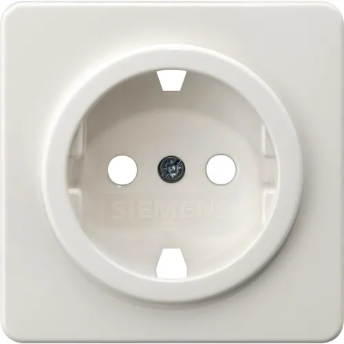 Siemens 5UH1047 DELTA profil Cover Plate for Schuko Socket Outlet, Titan White
