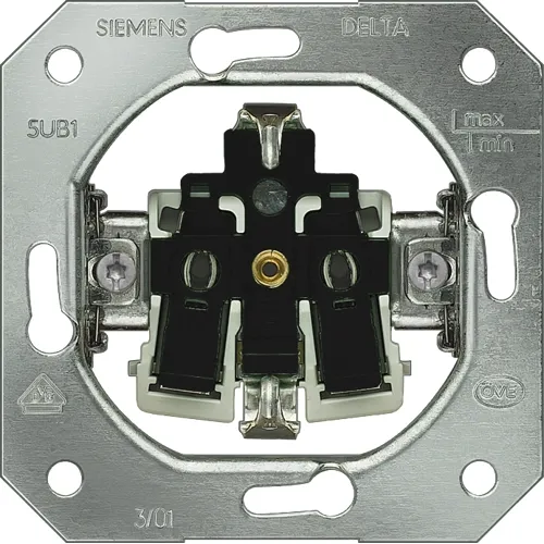 Siemens 5UB1101-0KK DELTA Schuko Socket Insert with Screwless Terminals, 16A 250V