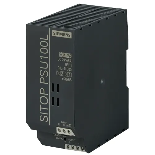 Siemens 6EP1333-1LB00 120W Lite DIN Rail PSU for Cost-Sensitive 24VDC at 5A