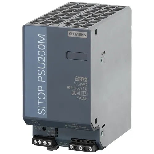 Siemens 6EP1333-3BA10-8AC0 PSU200M Plus — Coated 120W PSU Survives Harsh Industrial Atmospheres