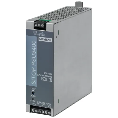 Siemens 6EP3234-0TA00-0AY0 256W DC/DC Converter Steps 48VDC to 24VDC at 10A
