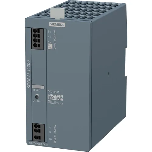 Siemens 6EP3334-3SB00 PSU6200 24V DC 10A 240W DIN Rail Power Supply
