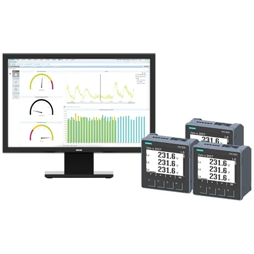 Siemens 7KN2715-3CE40-0YC0 SENTRON Powermanager System Package — Software + 3× PAC3220 Power Monitors, Modbus TCP
