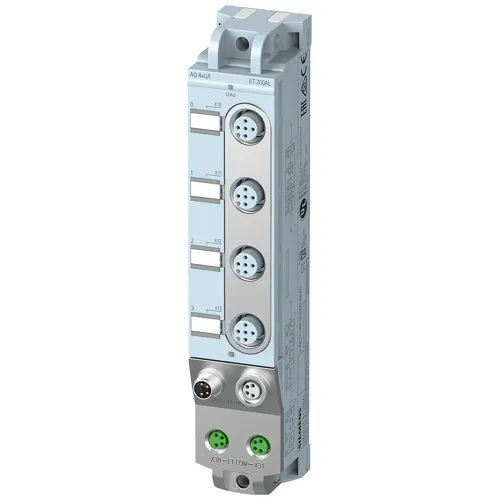 Siemens 6ES7145-5ND00-0BA0 ET 200AL Analog Output Module, AQ 4xU/I, 16-bit, M12