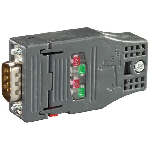 Siemens 6GK1500-0FC10 PROFIBUS FastConnect RS 485 Bus Connector with 180° Axial Cable Outlet