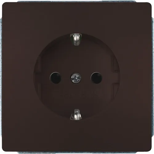 Siemens 5UB1855-0CH01 Brown SCHUKO Socket Outlet with Increased Touch Protection, 16A 250V