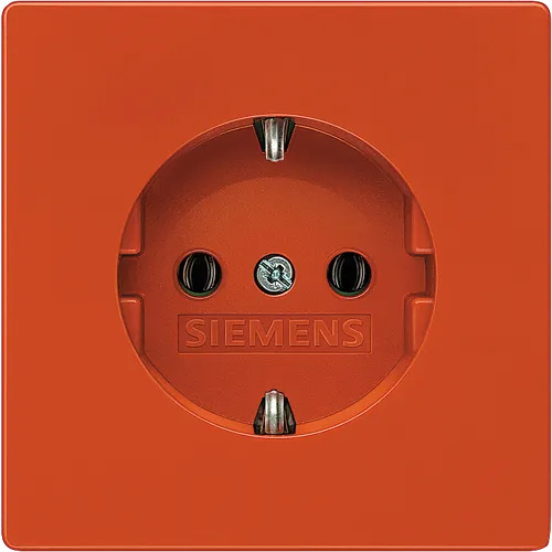 Siemens 5UB1836 Orange SCHUKO Socket Outlet with Increased Touch Protection, 16A 250V