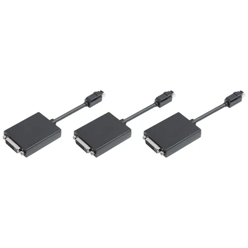 Siemens 6ES7648-3AK00-1XA0 Mini DisplayPort-to-DVI Adapter for SIMATIC IPC with NVIDIA P400, 3-Pack