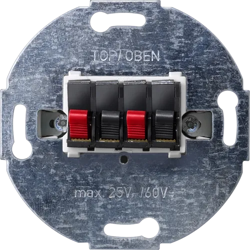 Siemens 5TG2468-2 DELTA Double Loudspeaker Connection Socket with Screw Terminals
