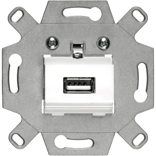 Siemens 5TG2022-1 DELTA m-system USB 2.0 Type A Socket with Screw Terminals, Gray