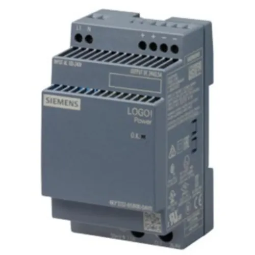 Siemens 6EP3332-6SB00 LOGO!Power 60W DIN Rail Power Supply, 24VDC 2.5A