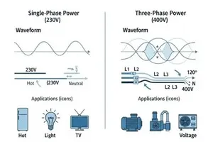 Single-Phase vs Three-Phase VFD Input