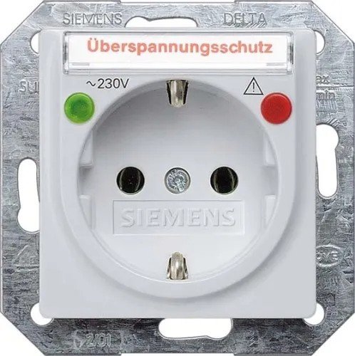 Siemens Delta i-system 5UB1936 aluminum Schuko socket